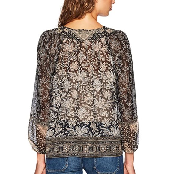 Joie Jahaira Silk Long Sleeve Blouse - Picture 5 of 5